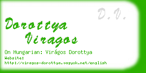 dorottya viragos business card
